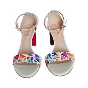 💥 2 for 30 Conhpol-Bis sandals block heels strap around the ankle multicolor 39